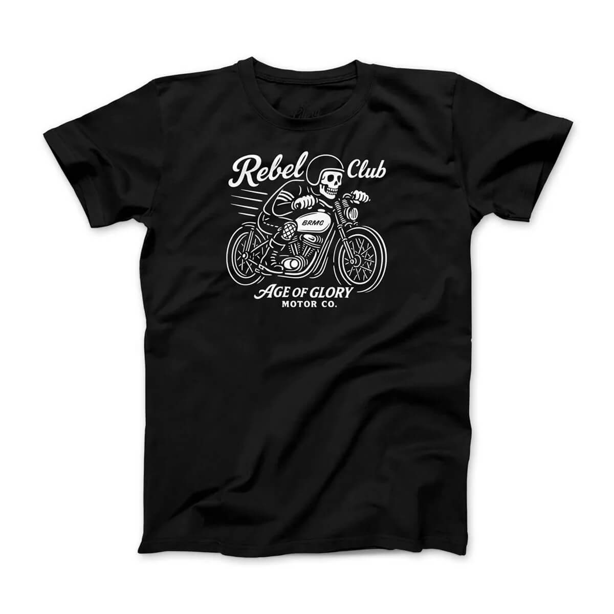 レブルクラブ TEE ウォッシュブラック